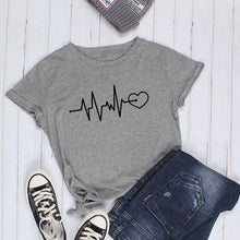 Load image into Gallery viewer, Graphic Women&#39;s &#39;Heartbeat&#39; T-Shirt
