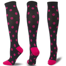 Load image into Gallery viewer, Compression Socks For Men &amp; Women. 30 Mmhg. Knee High Length. For Medical Edema, Diabetes, &amp; Varicose Veins
